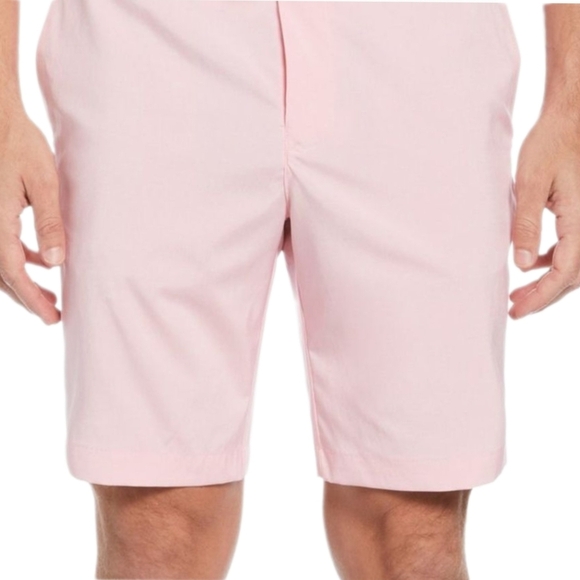 PGA Tour Mens Flat Front Heathered Golf Shorts Pink Size 40 - Picture 2 of 3